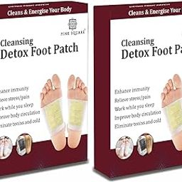 Pink Square Detox Foot Patches for Women and Men (Pack of 2, Each 10 Patches)|Natural foot Pads for Toxin Removal Foot Patch for Detoxification Improved Sleep and Relaxation|-image-91