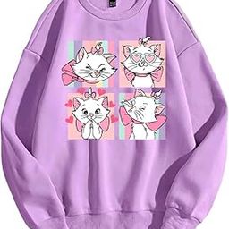 Cat Sweatshirt Hoodie Women Cute Casual Trendy Stylish Latest White Black Pink Lavender Beige Brown Girl 399 499 Under-image-93