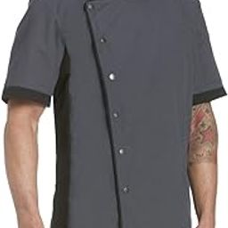MixStuff Men's Grey Half Sleeves Small Chef Coat's (Chef Jacket) Industrial & Scientific/Work Utility & Safety Clothing-picture-22