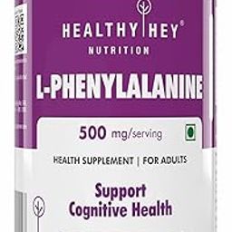 HealthyHey Nutrition L-Phenylalanine 60 Vegetarian Capsules - Gluten Free - Non GMO-image-3
