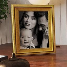 Art Street Premium 3D Picture Frames For Wall Decoration, Wooden Photo Frames For Home Décor, Bedroom & Living Room Designing (Crown Gold, Size 5x7 inch)-18