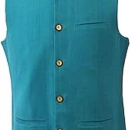 Men's Handcrafted Koti Jacket – Elegant Handloom Cotton Waistcoat for a Stylish Ethnic Look-picture-13