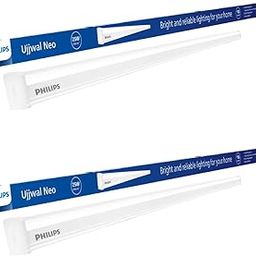 PHILIPS 25 W LED Tubelight | Ujjawal Neo LED Tubelight for Home & Hall, Colour : Cool Day Light, Pack Of 2-image-2