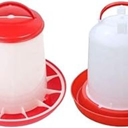 Poultry Feeder and Drinker for Chicken, Quail, Duck, and Other All Type Birds (1.5 LTR Drinker,1Pc 1.5 Kg Feeder1Pc =2pc)-17