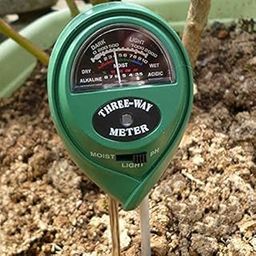 APURK 3 in 1 Soil Moisture Round Hydroponic Plant/Soil Tester and pH/Acidity Meter Thermometer for Home/Garden 3-in-1 Solar PH Round Shape for Home Garden, Lawn, Farm, Plants, Herbs-13