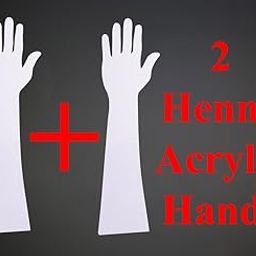 Ridhima Henna Art Reusable Washable Acrylic Hand for Mehendi Practice Pack of 2-image-51