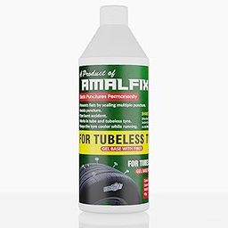 Amalfix Tubeless Tyre Puncture Sealant, Gel Base with Fiber, Permanent Seal-image-99