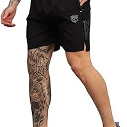 Navy Blue Polyester Apple Cut Design, Laser Print with Pop Elastic Shorts-image-37