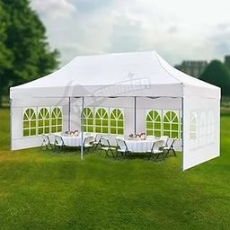 THE SUMMER 20X10 ft/ 3X6 M Semi Premium Popup Foldable & Portable Outdoor Gazebo Tent with 4 Removable Window Side Cover-image-28