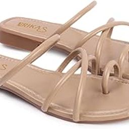 Amelia Chic Minimalist |Nude Square Toe with Slender Straps| Low Block Heel| Comfortable, Lightweight & Slip-Resistant For Women | Square-Toe Design in Beige,Peach, White, Black|-image-1