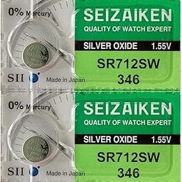 Seizaiken Wrist Watch Batteries SR712SW 346 1.55V Silver Oxide Batteries - Pack of 2 Batteries-picture-31