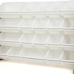 Homesmiths Beige Toy Storage Organizer for Kids, Set of 16 White Bins | Perfect for Home, Play Schools and Kindergarten-image-19