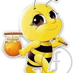 fingerz 3D Little Bees with Honey Graphics Sticker for Car Body Exterior Wall Laptop Decal 14 x 18 cm (Pack of 2)-15