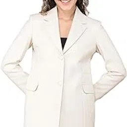 crimsoune club Women's Off White Longline Overcoat-picture-28