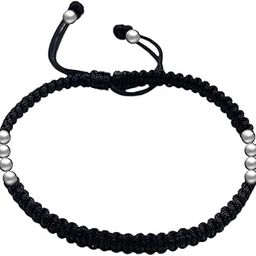 925 Sterling Silver Handmade Thread Anklet For Girls & Women Fully Adjustable-30