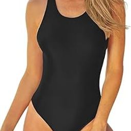 Women's One Piece Swimsuit | Tummy Control, High Cut, Halter Neck Sexy Swimwear for Beach & Pool | S-XL, Multiple Colors-image-85