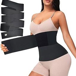 Free Size Premium Waist Trainer Body Shaper Belt Slimming Tummy Tucker Shapewear for Women Belly Fat Burner Elastic Band Weight Loss Flat Belly Belt, Abdominal Belt delivery Black-42