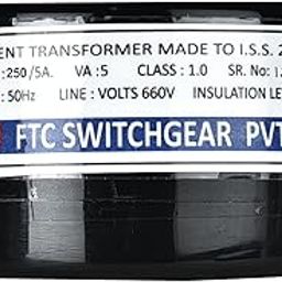 FTC - Current Transformer 250/5A - C.T. 250Amp, 10VA - (Pack Of 3PC)-18
