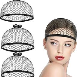 Inaaya Set of 3 Hair Wig Cap for Men and Women Full Head Net Hair Wig Cap Black-image-98