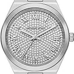 Stainless Steel Analog Silver Dial Women's Watch-Mk7488, Band Color:Silver-picture-16