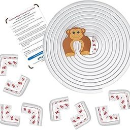 AMAZARA Baby Proofing Edge & Corner Guards | Extra Long 16.4Ft Edge + 8 Pre-Taped Corner Protectors | Child Safety Furniture Cushions | White-13