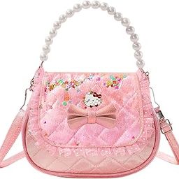 Sling Bag for Girls, Fashion Cute Bow Design Hand Bag for Girls Shoulder Bag Stylish Latest Gifts for Kids Age 5-10 Purse for Girl, Cross Body Bag for Woman-image-55