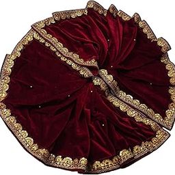 Women's Embellished Velvet Dupatta (N-10012_Maroon_Free size)-25