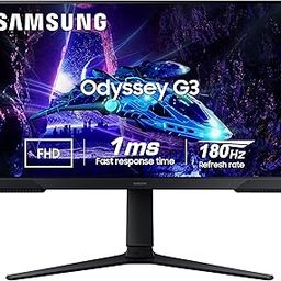 Samsung 27" (68.5cm) Odyssey G3 Gaming Monitor|FHD 1920 X 1080|180Hz|1ms(MPRT)|AMD Freesync|Ports-DP,HDMI|DP Cable|16.7 Million Colors|Height-Tilt-Pivot Adjustable Stand|Bezeless|LS27DG300EWXXL|Black-image-76