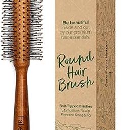 Fabskin Wooden Round Hair Brush | Men and Women | For Adding Curls, Volume, Waves, Quick Blowout, Straightening, Curling, Drying, Volumizing Hairs & Scalp Massage | Hair Roller Brush for Hair Styling-13