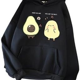 Avocado Printed Hoodie | Long Sleeves Sweatshirt for Women's | Winter Wear-image-6