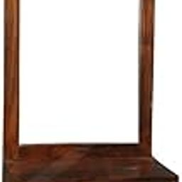 Mamta Decoration Sheesham Wood Dressing Table with Mirror and 3 Drawer Cabinet - Brown-14