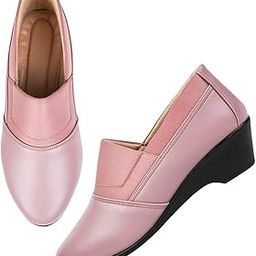Latest Collection Bellies Comfortable Stylish Solid Wedge Heel Slip-On Formal Shoes for Womens & Girls-10