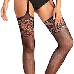 Women's High Waist Tights Fishnet Lingerie Sexy Stocking Black Exotic Lingerie for Women-image-12