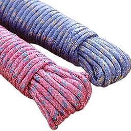 SWAPNIL Cloth Line for Drying Clothes, Nylon Braided Cotton Rope, 20 Mtr, Pack of 2-image-49