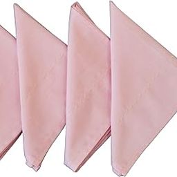 Pack of 4 Handkerchiefs (Women) Cotton: Pink, 12IN *12IN-image-86