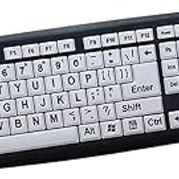 MERISHOPP Large Print Computer Keyboard Makes Type Easy for Visual Assistance Senior | Computers/Tablets & Networking | Keyboards, Mice & Pointers | Keyboards & Keypads-image-6