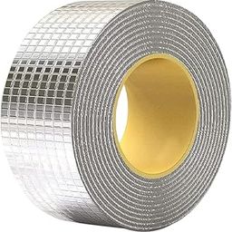 Bitnex Waterproof Repair Tape for Pipe Leakage Roof Water Leakage Solution Aluminium Foil Tape Waterproof Adhesive Sealing Butyl Rubber Tape for Surface Crack (5cmx5m)-image-94