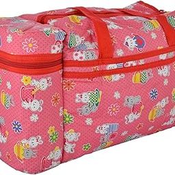 Sharma Clothing Newborn Baby Multipurpose Mother Bag with Holder Maternity Handbag red Color Messenger Bag-image-57