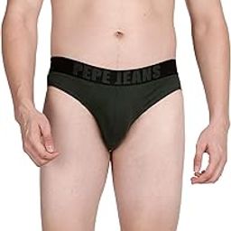 Men's Pure Cotton Classic Briefs (Pack of 1) (OPB01_Green_S)-picture-10