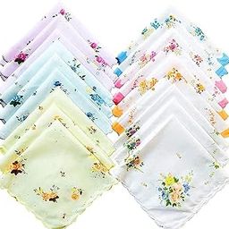 ILTPL - (3pcs) Women's/Ladies Handkerchief, Rumal, Hanky, Hankies, 100% Cotton Premium Collection Handkerchiefs, Soft Cotton Hand Kerchiefs, Handkerchiefs For Women-image-38