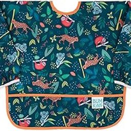 Bumkins Sleeved Bib Baby Bib, Toddler Bib, Smock, Waterproof Fabric, Fits Ages 6-24 Months ââ‚¬â€œ Jungle-10