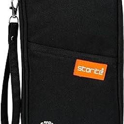 Nylon RFID Passport Holder for Family Passport Case Protection Water Resistant Passport Bag for Men & Women Travel Document Organizer Passport Cover Credit Cards Case (Black-23 X 3 X 13Cm)-picture-8