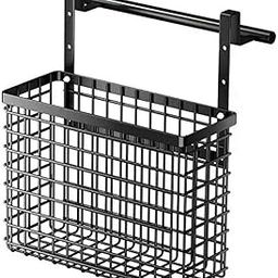 Kitchen Hanging Basket Over The Cabinet Door Organizer for Vegetables Fruits Style A 28x12x38cm-image-8