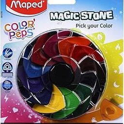 MAPED MAGIC STONE COLOURS - 12 SHADES|BRIGHT COLOURS|TRINGULAR COLOURS|FIDGET SPINNER SHAPE|NON TOXIC|BIRTHDAY GIFT|HIGHLIGHTER|RETURN GIFT|LONG LASTING|CLEAN AND SAFE|PREMIUM & RICH COLOURS-image-18