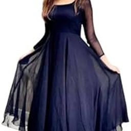 Women Gown for Festive PLAINNBLUE_-picture-16