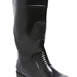 Valorous agarson Super Gold Industrial Safety Gumboots Long PVC Boots for High Ankle Safety 15 Inch (Size-11) Black-46