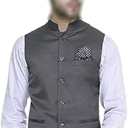 Solid Plain Waist Coat For Men Slim Fit.-image-90