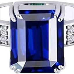 13.25 Ratti 12.25 Certified Original Blue Sapphire Silver Plated Ring Panchdhatu Adjustable Neelam Ring-image-38