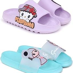 Combo Pack of 2 Slipper/Flip Flops/Slides/Clogs/Sandals for Women (Tatoo-Peso Vs Senorita)-image-83