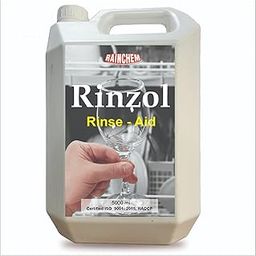 Rainchem Rinzol Rinse Aid Liquid Dishwasher Machine, 5 L Zero Spot Formula Spotless, Sparkling dishes Kitchenware Utensil Cleaner-image-12
